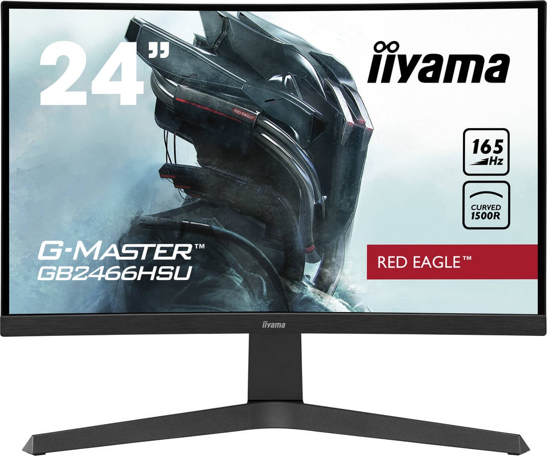 Monitor Curvo Gaming IIYAMA G-Master GB2466HSU-B1 (‎24'' - 1ms - 165 Hz - FreeSync Premium)