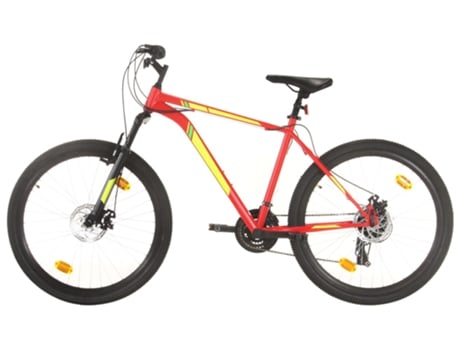 Bicicleta de montaña VIDAXL 21 velocidades 27,5 pulgadas rueda 50 cm rojo