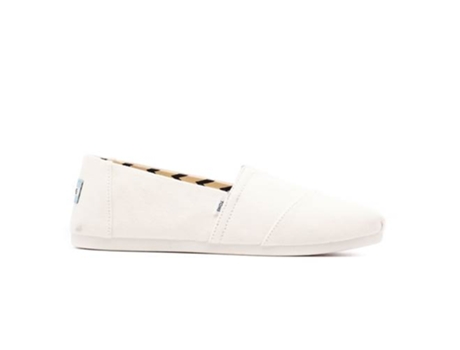 Alpargatas de Mujer TOMS Algodón Blanco (40)