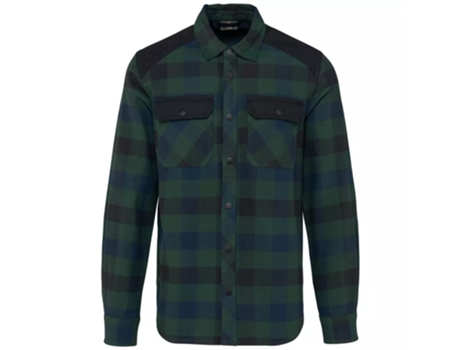 Camisa de Hombre WK. DESIGNED TO WORK Cuadros Bolsillos Verde (4XL)