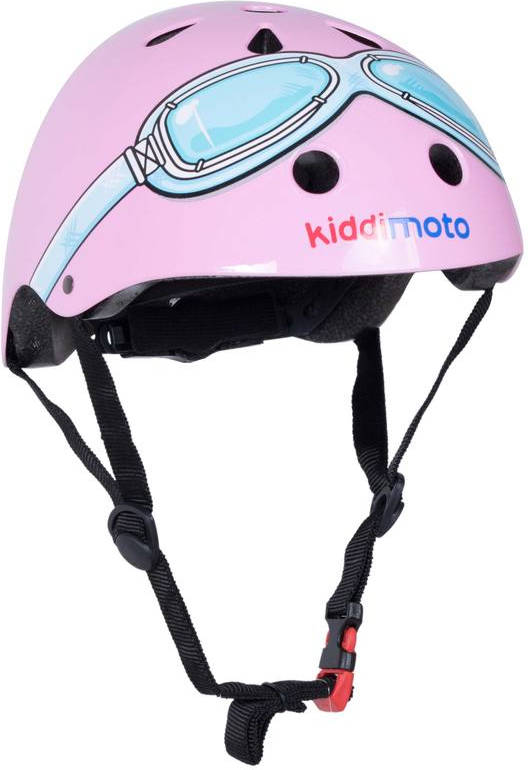 Casco KIDDIMOTO Pink Goggles BMX Tamaño M Rosa