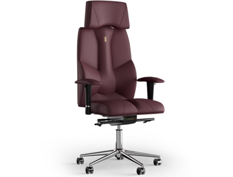 Silla de Oficina KULIK SYSTEM Business PU Cuero (Bordo -130x50x50cm)