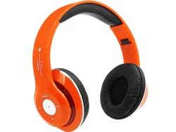 Auriculares Bluetooth GETEK STN-16 (Over Ear - Micrófono - Naranja)