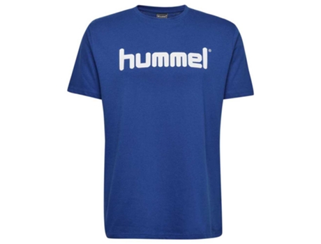 Camiseta de Hombre para Fútbol HUMMEL Go Logo Algodón Azul (M)