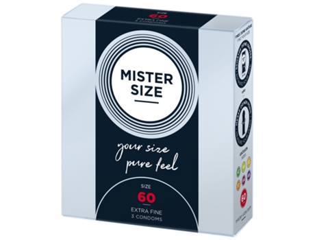 MISTER.SIZE Preservativos de 60 mm 3 unidades MISTER SIZE