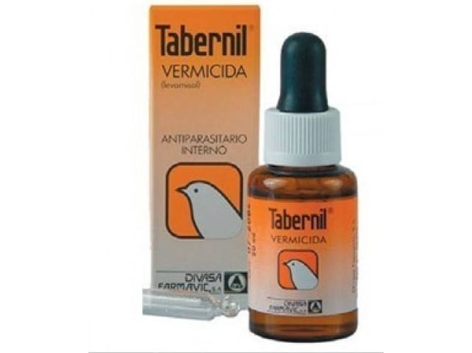 Complemento Alimenticio para Palomas y Periquitos TABERNIL Vermicida (20ml - Mematodoses)