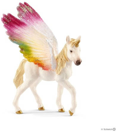 Schleich Estatuilla 70577 unicornio arcoiris alado potro