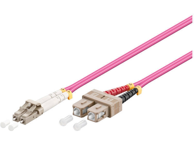 Cable de Fibra Óptica ALCASA (10 m - Morado)