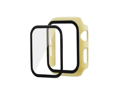 Carcasa de Reloj SLOWMOOSE para Apple Watch Screen Protector Cover Case Case Bumper (Amarillo - 44 Mm Série 4 5 6 Se)