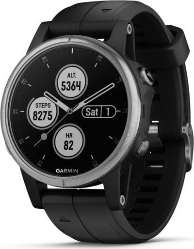 Reloj deportivo GARMIN Fénix 5S Plus (Bluetooth - 11 h de autonomía - Negro)