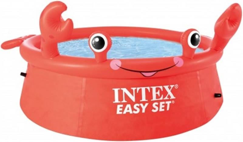 Piscina Hinchable para Niños INTEX Cangrejo (880 L - PVC - 183x183x51 cm)