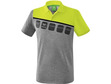 Polo para Hombre ERIMA 5-C Negro, Amarillo, Gris para Multideportes (L)