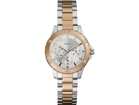 Reloj GUESS Mujer (Acero Inoxidable - Rosa y Plateado)