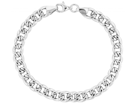 Pulsera "Rona" en Plata de Ley 925 Bañada en Rodio – 21 Cm – 0107