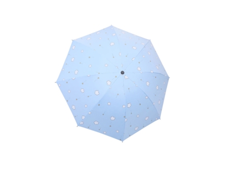 Paraguas GRPT Tríptico Engrosado Caucho Parasol Mori Sunny Rain Doble (Negro)