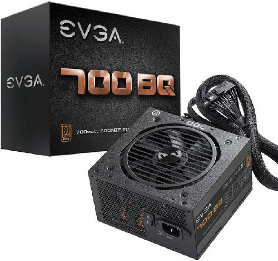 Fuente de Alimentación EVGA 700 BQ (Semi-Modular - 700 W - 80 Plus Bronze)