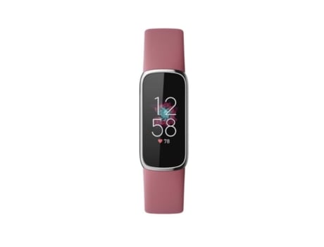 FITBIT Luxe Smartwatch Esfera Plateada Pulsera Fitness de Silicona de 38 Mm