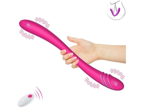 Vibrador de masaje de silicona de 7 frecuencias con control remoto para mujeres (rosa roja) VEANXIN