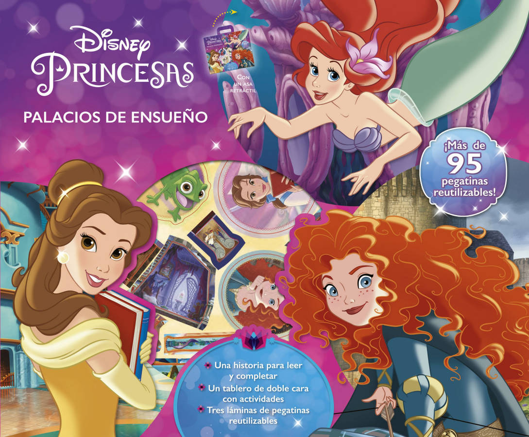 Libro Princesas. Palacios De Ensueño. Maletín De Cuentos, Actividades Y Pegatinas de Disney (Español)