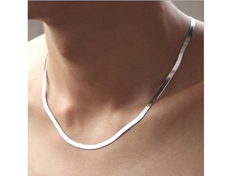 925 Collar de plata de 4 mm Cadena de serpientes Hombres Mujeres Pareja de joyas de plata esterlina Cadena de cuchillas