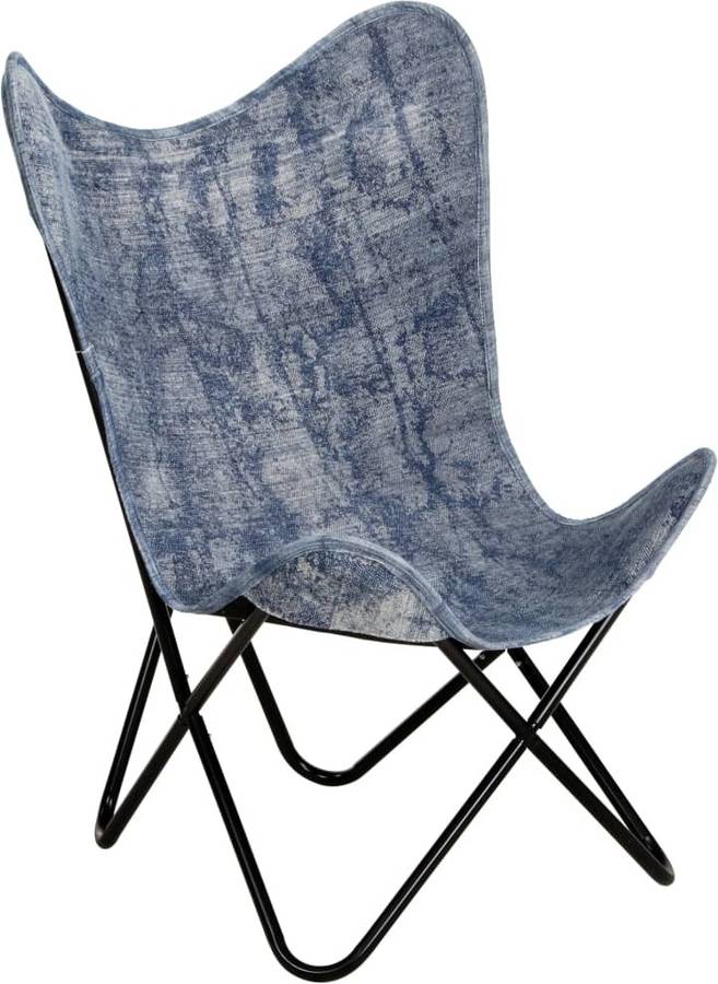 Silla VIDAXL Mariposa 283765 Lona Azul