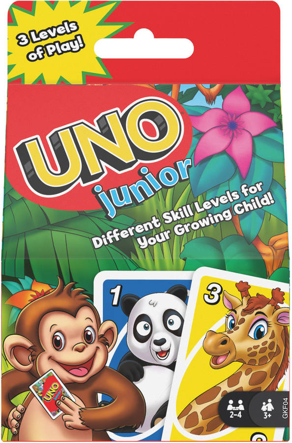 Juego de Cartas UNO Júnior (Edad Mínima: ‍3 Años - Dificultad: Baja)