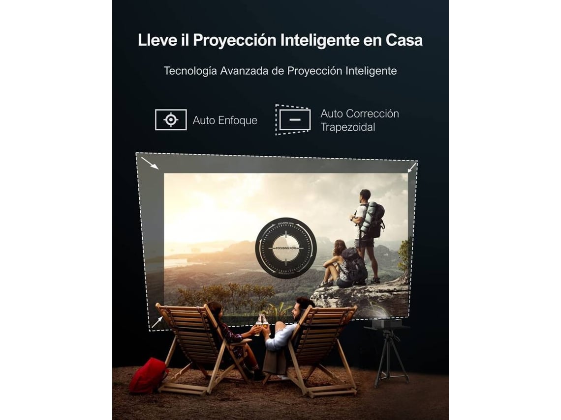 Proyector nativo lleno de HD 1080P con el enfoque auto/la piedra