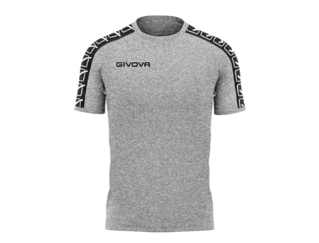 Camiseta para Hombre GIVOVA (XL - Algodón - Gris)