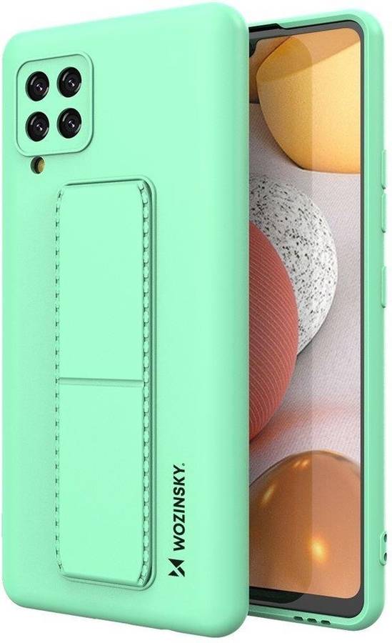 Carcasa Samsung Galaxy a42 5g lmobile silicona 94 verde funda soporte plegable