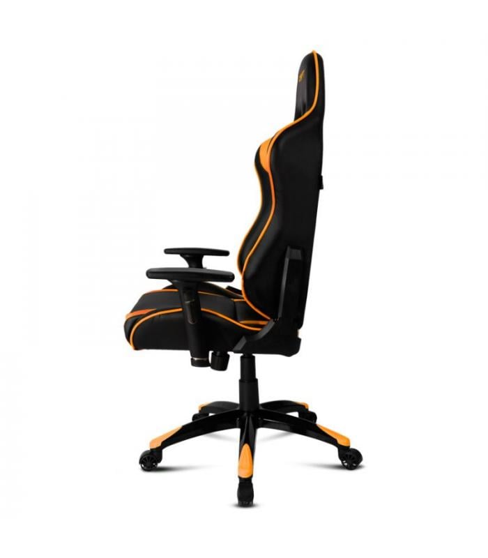 Silla Gaming DRIFT DR300 (Hasta 150 kg - Elevador a Gas Clase 4 - Negro y Naranja)