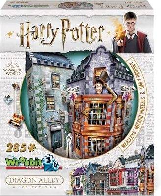 Puzzle WREBBIT 3D Harry Potter Weasleys' Wizard Wheezes & Daily Prophet 3D Jigsaw Puzzle (Idade Mínima: 4)