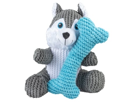 Husky con Hueso de Pelucia para Perros DUVO+ (Talla: M)