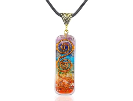 7 Collar de chakra Collar de cristal de colgante de curación de curación hecha a mano