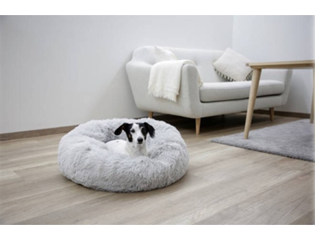 Cama Acogedor Fluffy KERBL (Gris Claro - Diámetro: 076 cm)