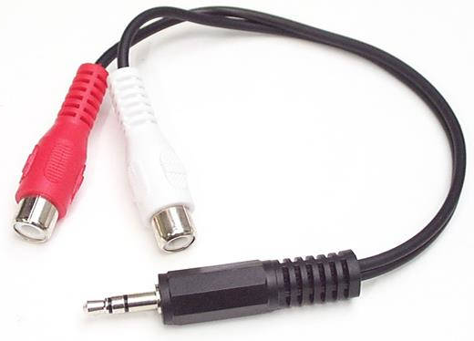 Cable de Audio STARTECH.COM (Jack 3.5mm - RCA - 15 cm)