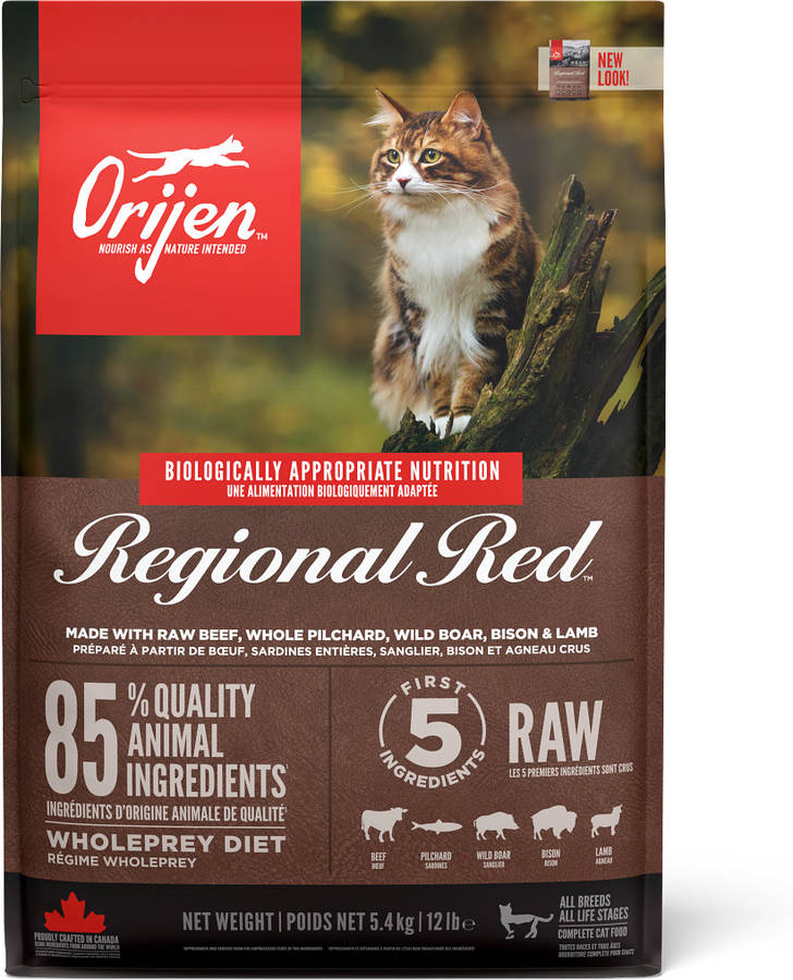 Orijen Regional Red comida para gatos 5400 gr piensos hills ajustable 5.4kg seco adulto sabor