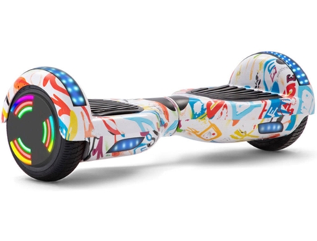 Hoverboard E-RIDES WF9 Blanco (Autonomía: 30-60 min| Velocidad Máx: 12 km/h)