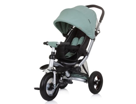 Triciclo evolutivo, reclinable con ruedas de goma hinchables BOLIDE pastel green CHIPOLINO