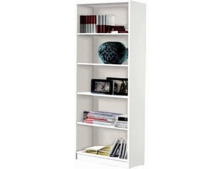 Mueble De Md block blanco mekablock k9450b estanteria madera con 6 180x75cm