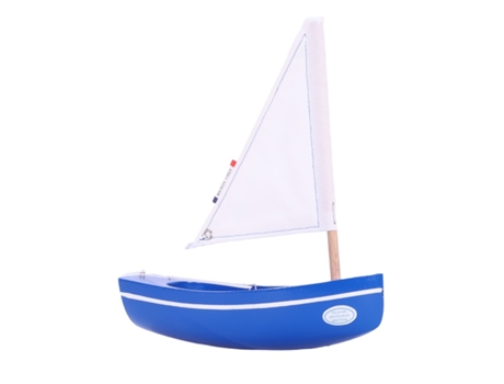 Barco TIROT (Madera - Azul - 17 cm)