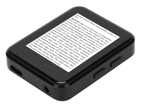 Reproductor MP3/MP4 Bluetooth SMANDY X1 1.8Inch E-Books 16G TF Card (Negro)