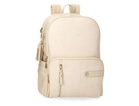 PEPE JEANS Mochila Para Portátil Piel sintética Sprig Beige