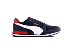 Zapatillas Deportivas PUMA St Runner V3 Mesh Jr Niños (Rojo, Blanco, Azul - Tela, Material Sintético - 38)