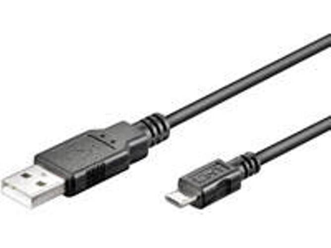 Cable USB GOOBAY (Micro USB - USB - Negro)