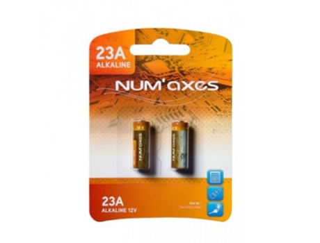 Juego de 2 Pilas Alcalinas A23 de 12 V. NUM'AXES