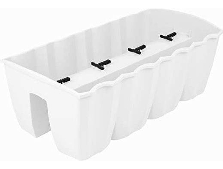 Maceta PROSPERPLAST Crown (Blanco - 58x27.8x20.1 cm)