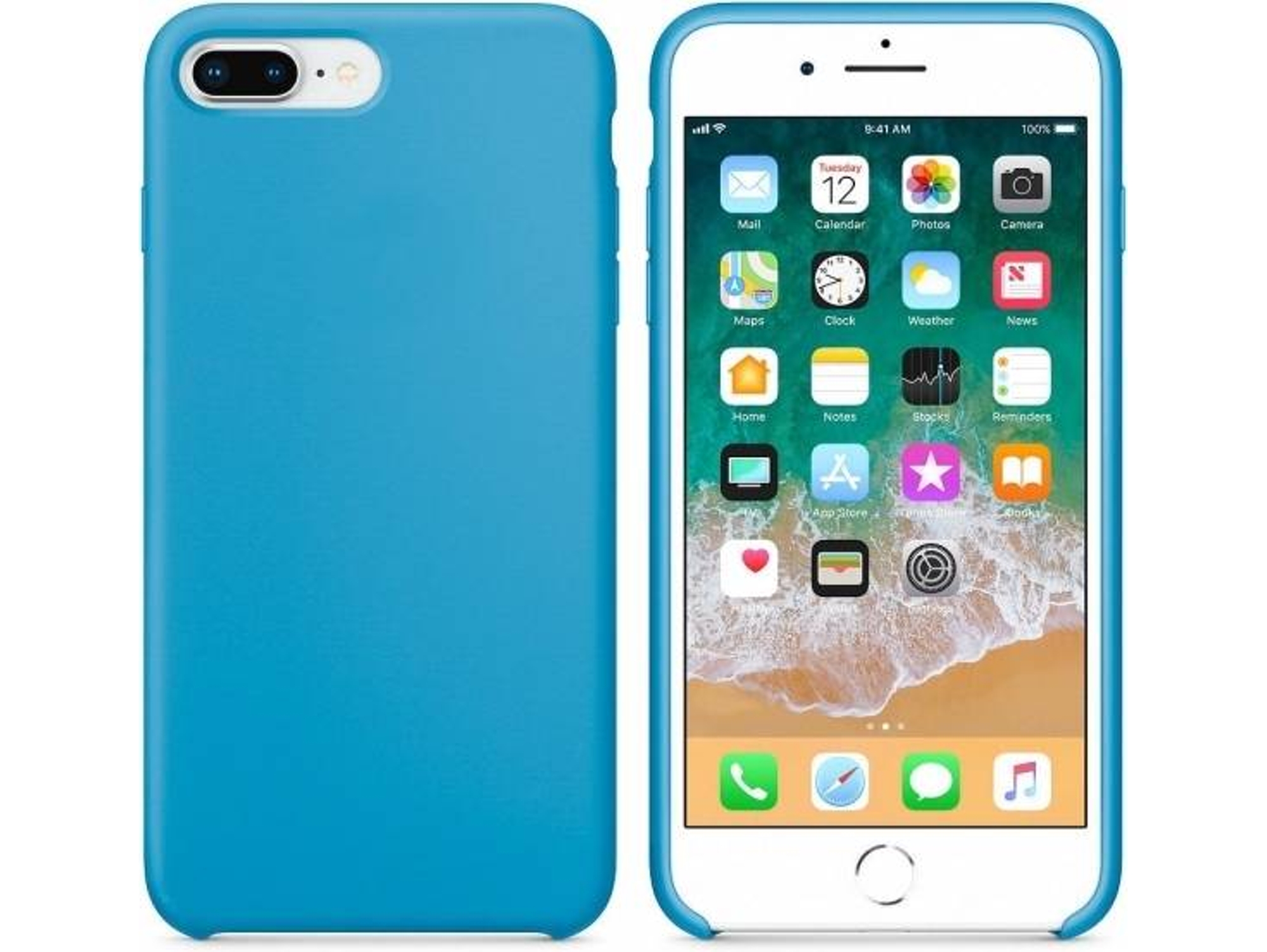 Funda Silicona Iphone 7 / Iphone 8 (azul) con Ofertas en Carrefour