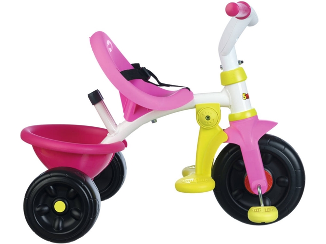 Triciclo Be Fun rosa con volquete smoby 740322