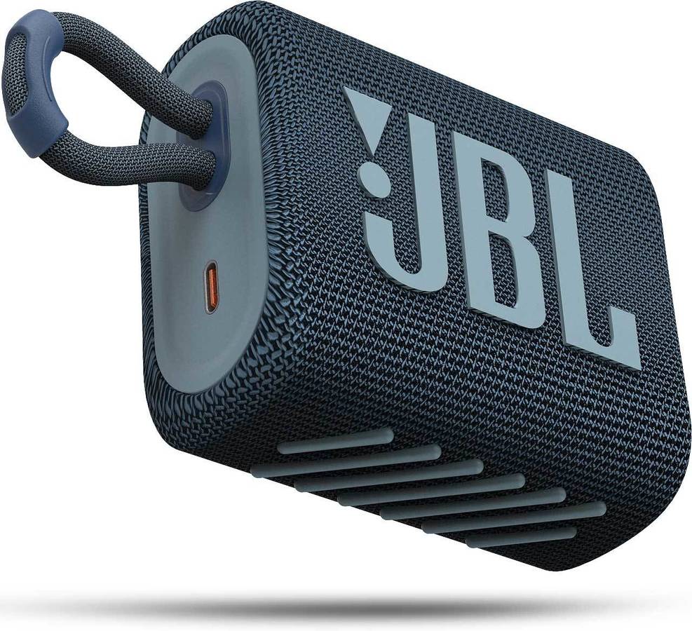 Altavoz Bluetooth JBL Go 3 (Autonomía: Hasta 5 h - Azul)