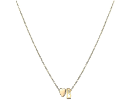 Collar de mujeres talladas en forma de corazón, 14k chapado en oro